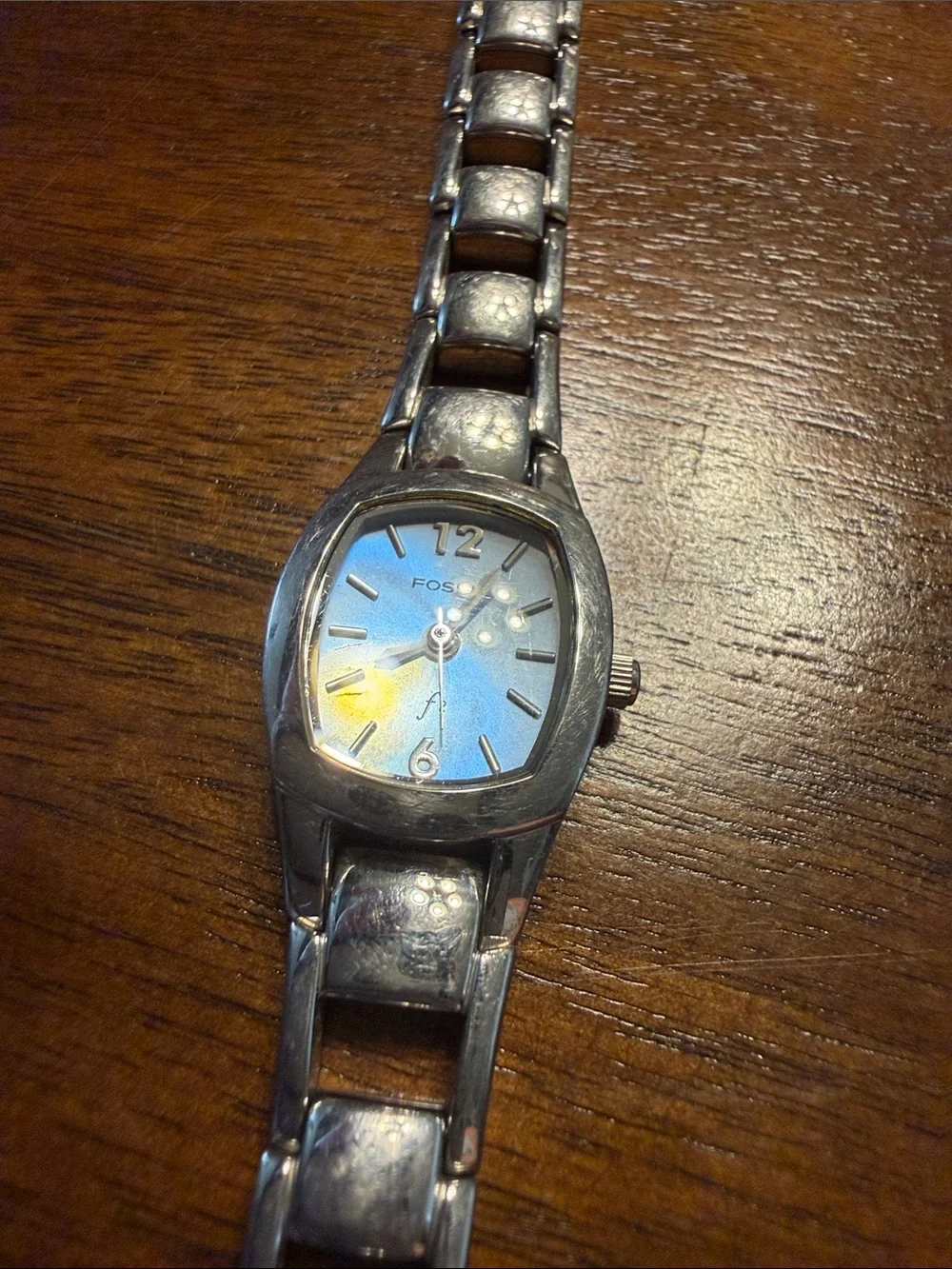 Fossil Women's Silver Bracelet Watches with Multi-Color Dials